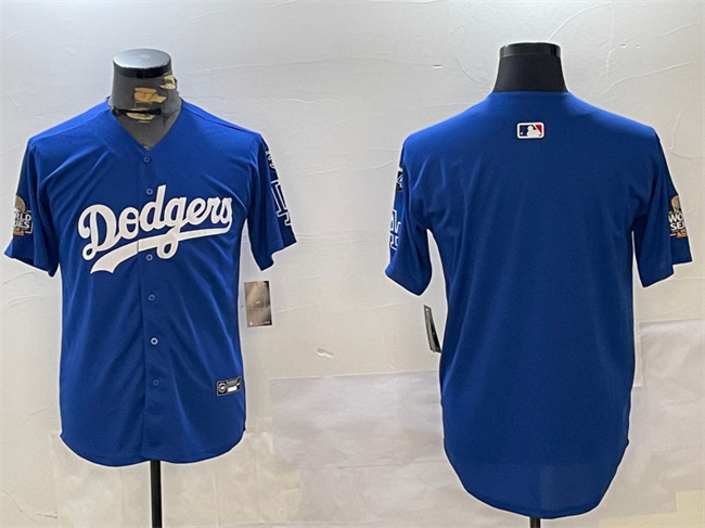 Men's Los Angeles Dodgers Blank Royal 2024 World Series With Fernando Memorial Patch Alternate Limited Stitched Baseball Jersey Men's Los Angeles Dodgers Blank Royal 2024 World Series With Fernando Memorial Patch Alternate Limited Stitched Baseball Jersey